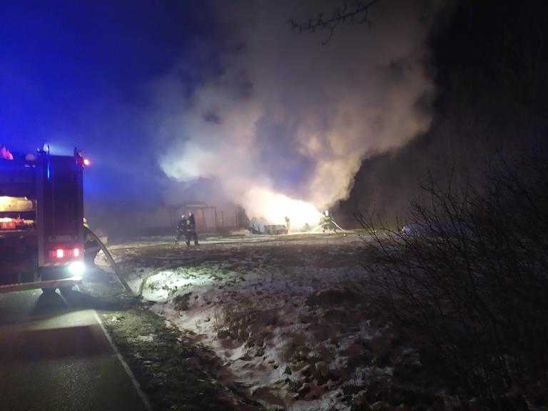 Pożar trzech samochodów 