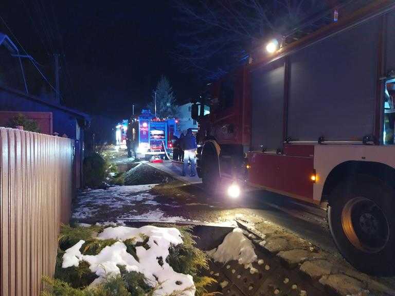 Pożar trzech samochodów 