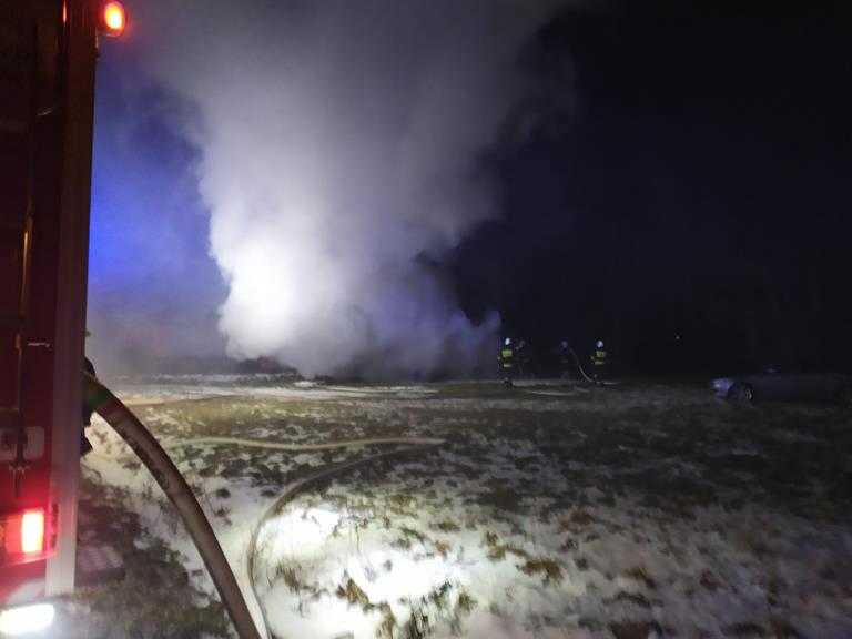 Pożar trzech samochodów 