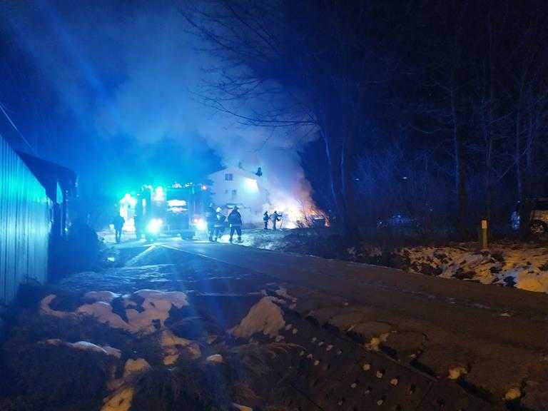 Pożar trzech samochodów 