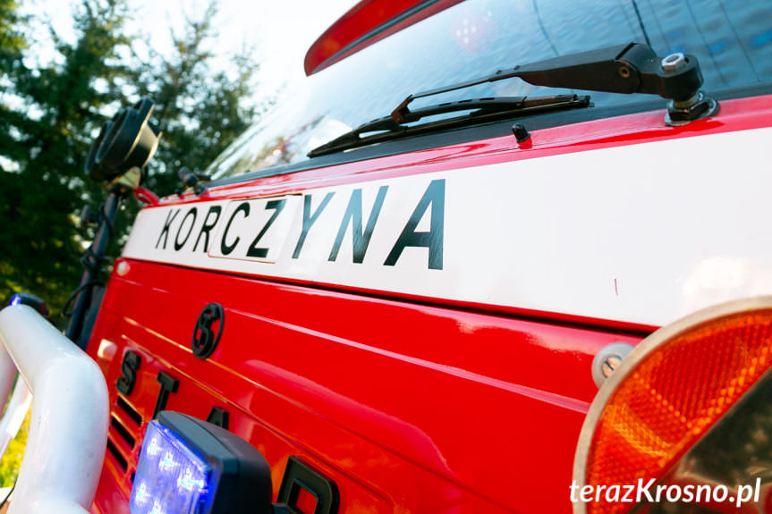 Pożar w Korczynie