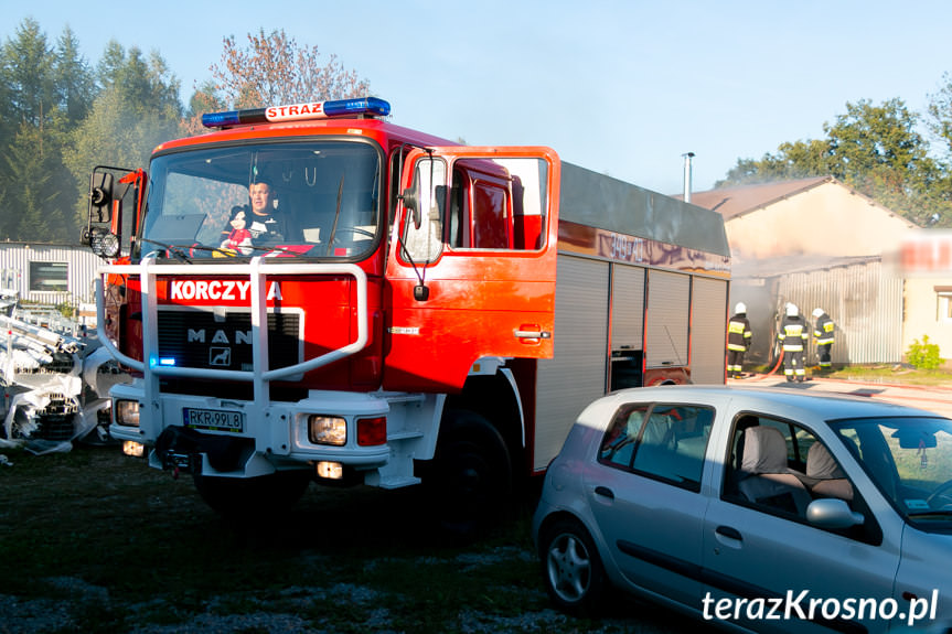 Pożar w Korczynie