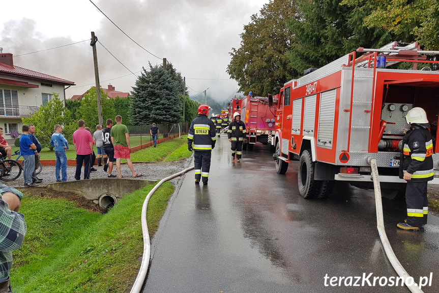 Pożar w Odrzykoniu