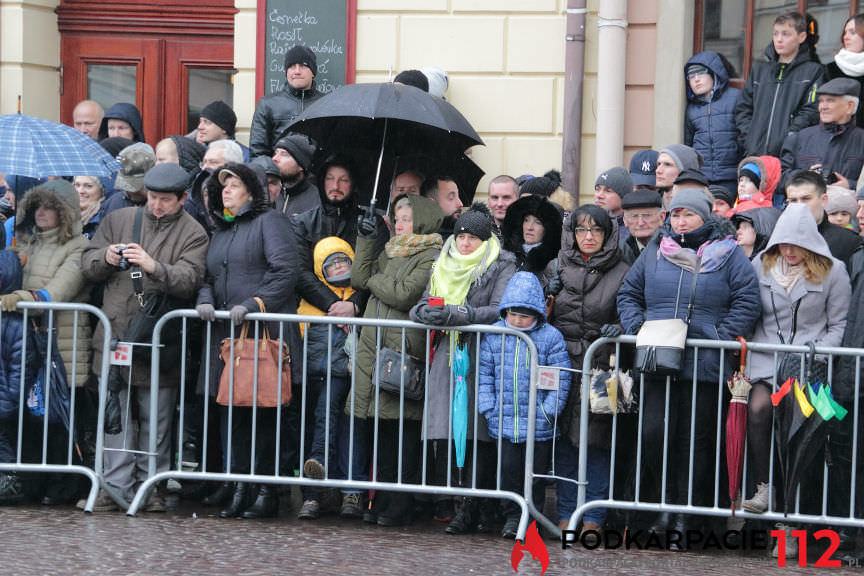 Przysięga żołnierzy WOT na rynku w Rzeszowie