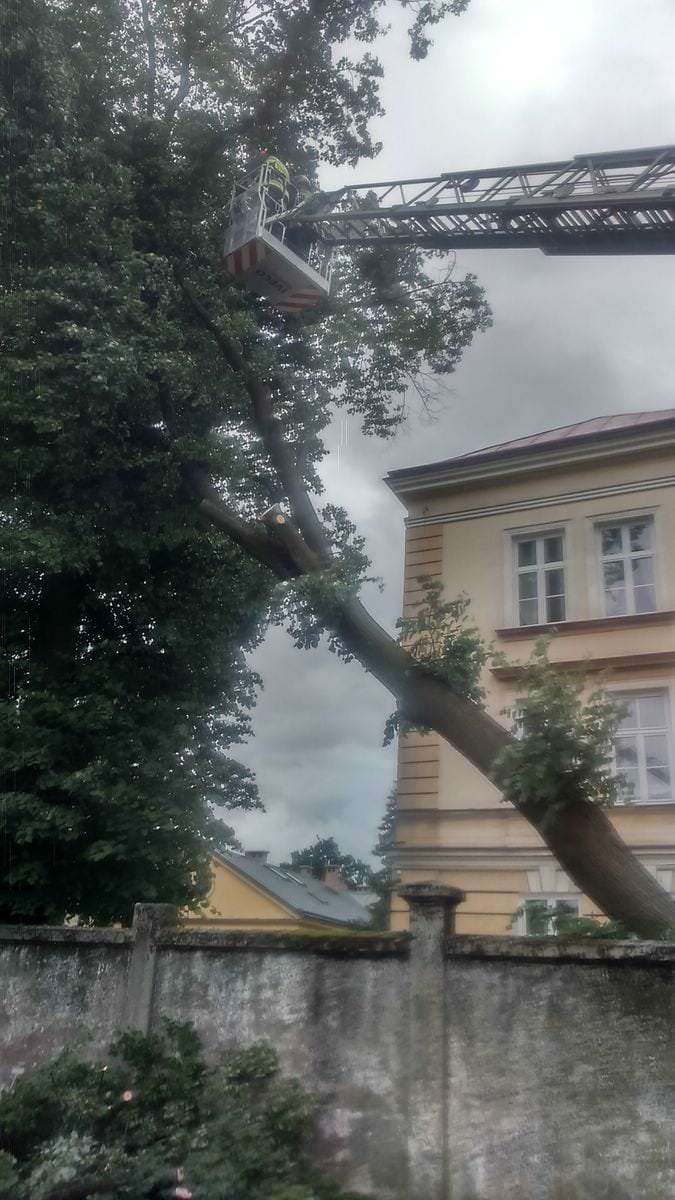 Silny wiatr w powiecie przemyskim