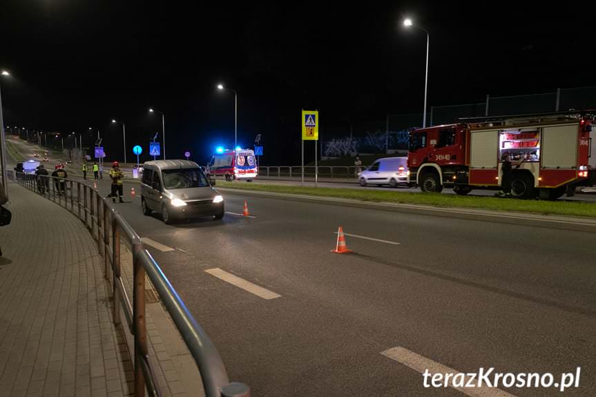 Śmiertelne potrącenie mężczyzny na przejściu dla pieszych w Krośnie