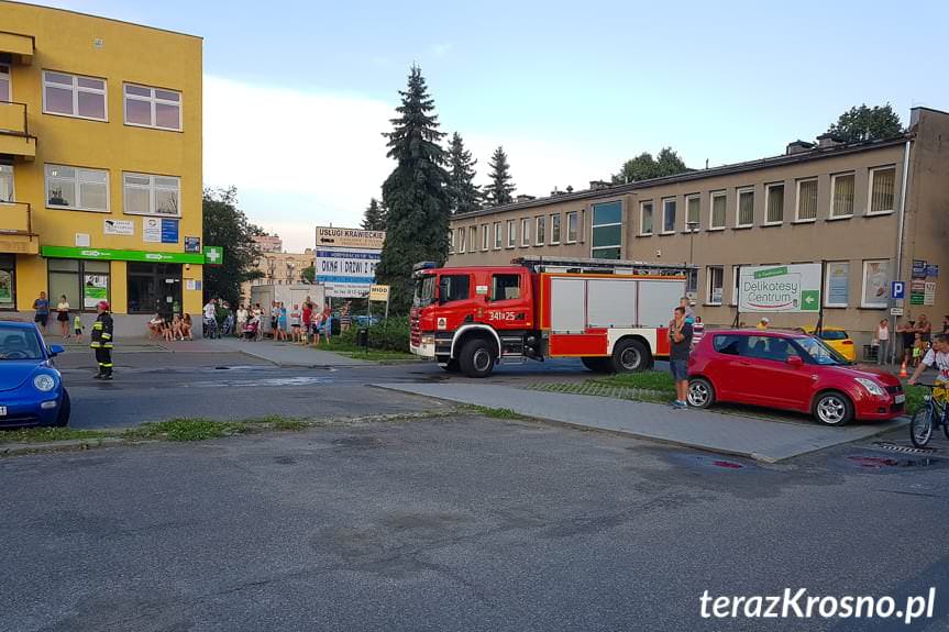 Śmigłowiec LPR w centrum Krosna