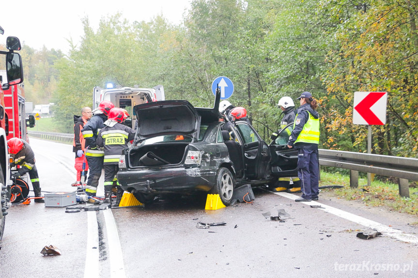 Wypadek drogowy w Komborni