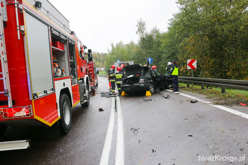 Wypadek drogowy w Komborni