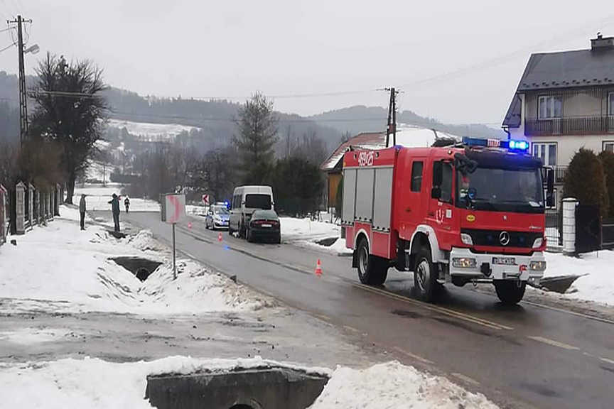 Wypadek Mercedesa w Hoczewie