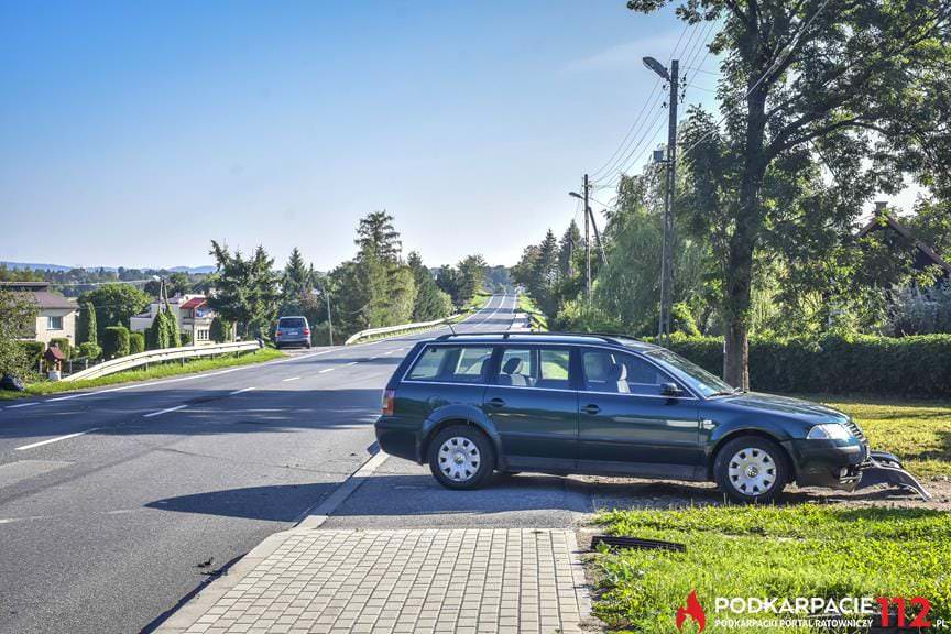 Wypadek motocyklisty w Miejscu Piastowym