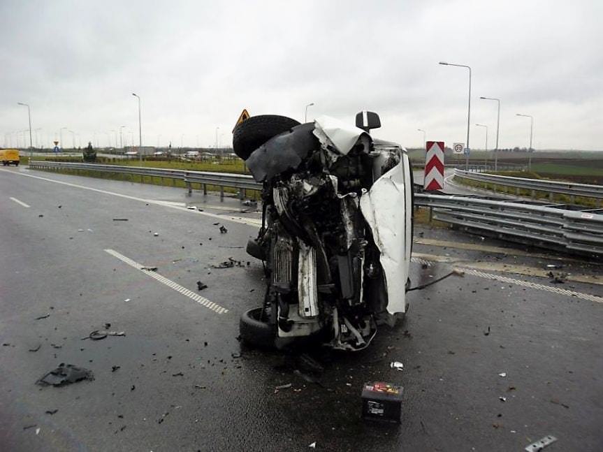 Wypadek na autostradzie A4