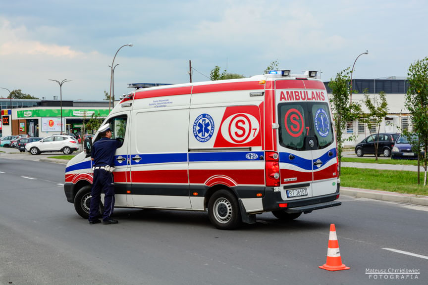 Wypadek na Kwiatkowskiego w Tarnobrzegu