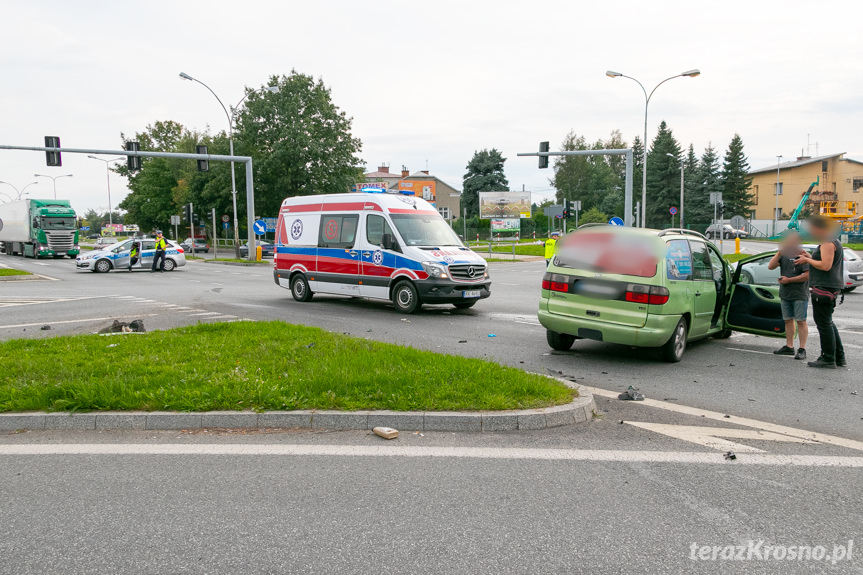 Wypadek na Podkarpackiej w Krośnie