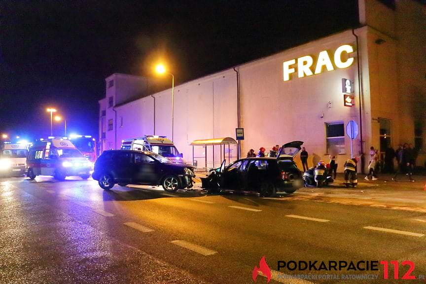 Wypadek na Rzeszowskiej w Krośnie