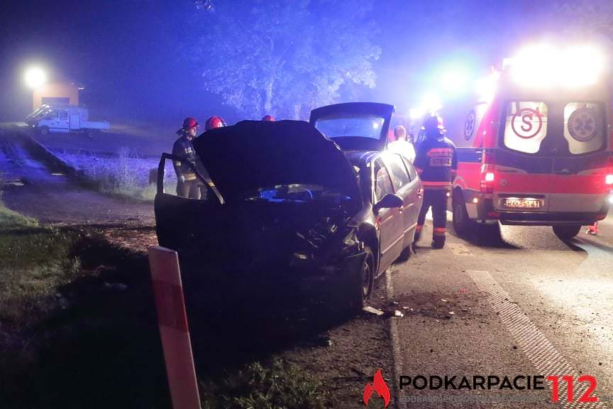 Wypadek na ul. Bieszczadzkiej w Krośnie