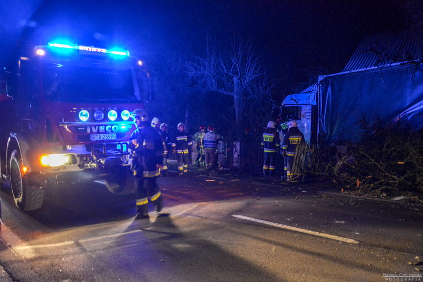 Wypadek Tira Baranów Sandomeirski 30.12.2019