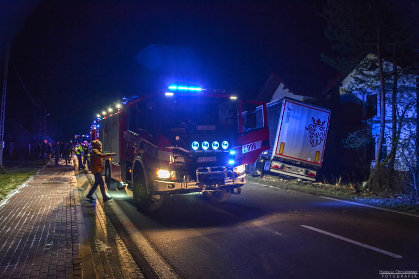 Wypadek Tira Baranów Sandomeirski 30.12.2019