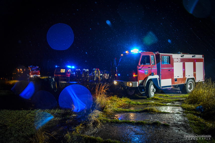 Wypadek Trześń 23.12.2019 