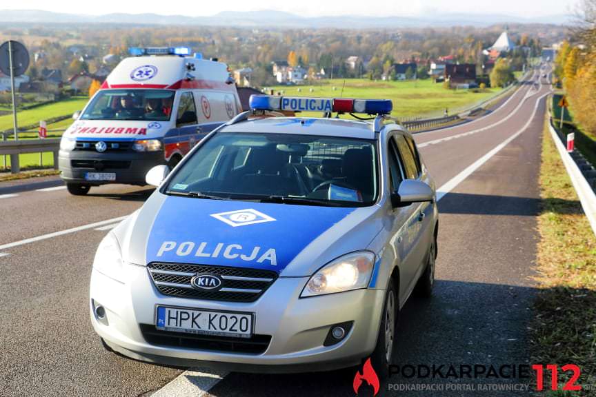 Wypadek w Iskrzyni na DK19