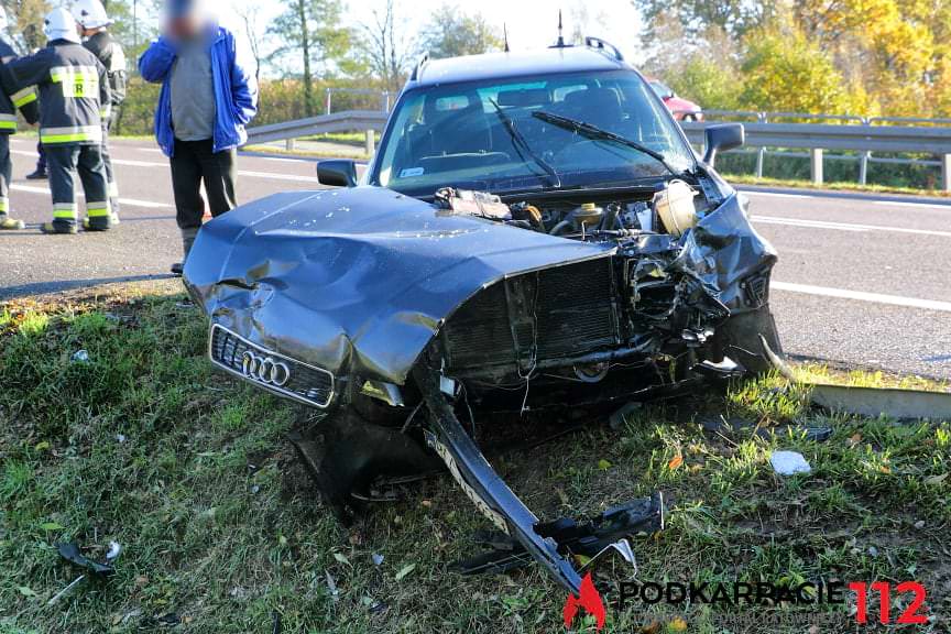 Wypadek w Iskrzyni na DK19