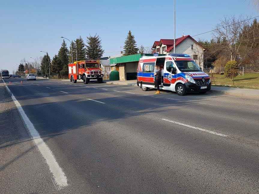 Wypadek w Iwoniczu. Zderzenie dwóch samochodów osobowych