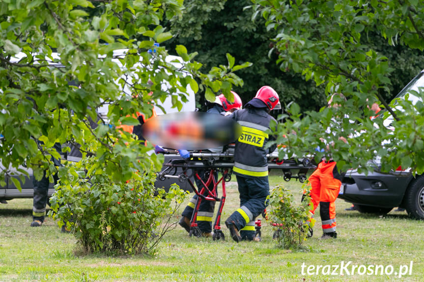Wypadek w Krośnie. W okolicy lotniska rozbił się szybowiec