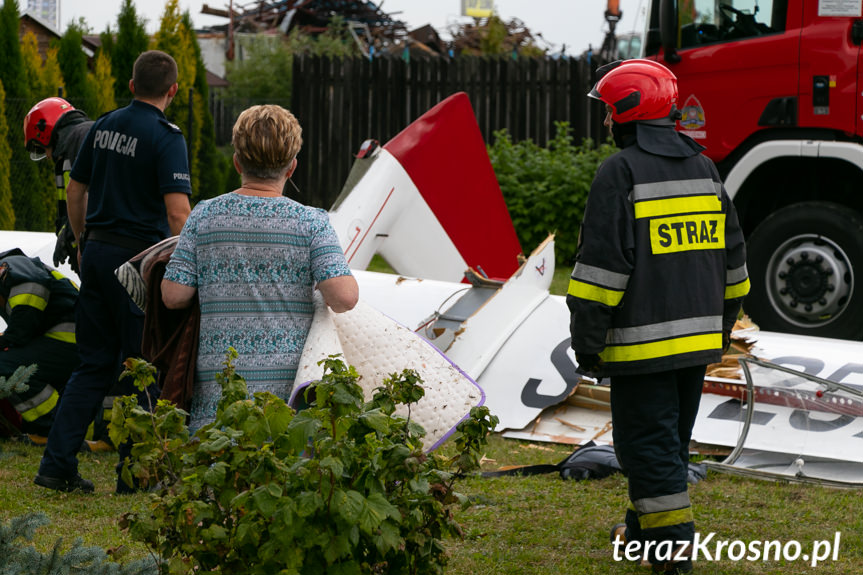 Wypadek w Krośnie. W okolicy lotniska rozbił się szybowiec