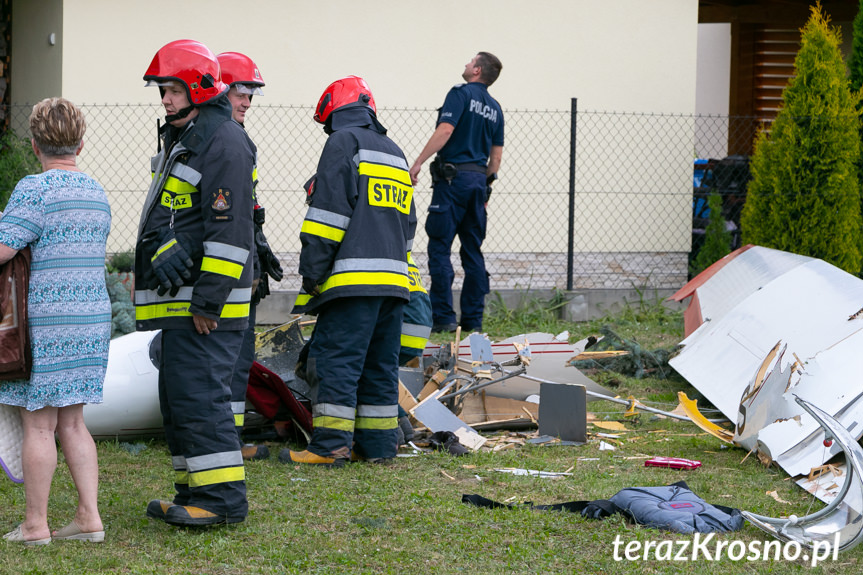 Wypadek w Krośnie. W okolicy lotniska rozbił się szybowiec