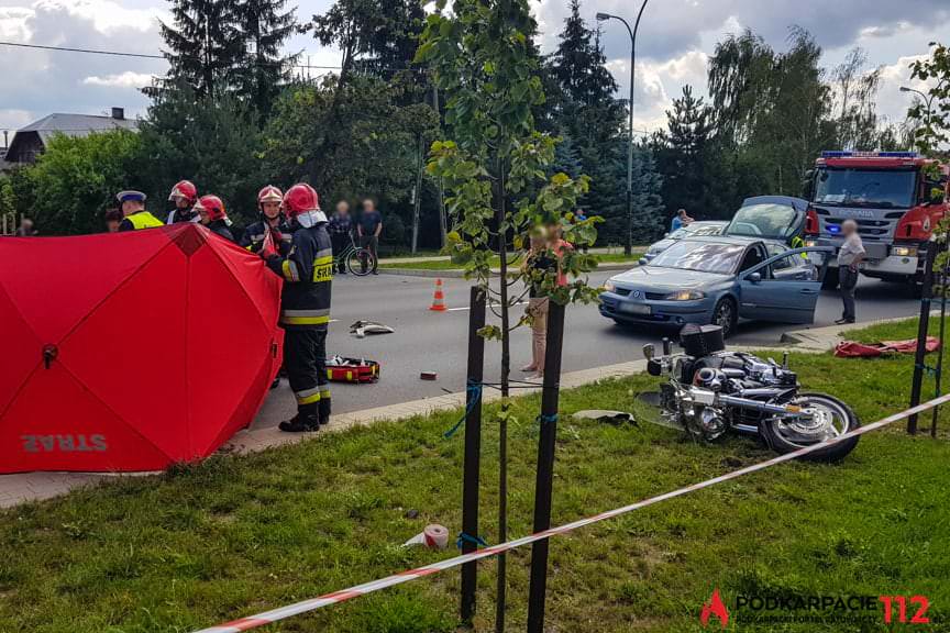 Wypadek w Tarnobrzegu ul Warszawska