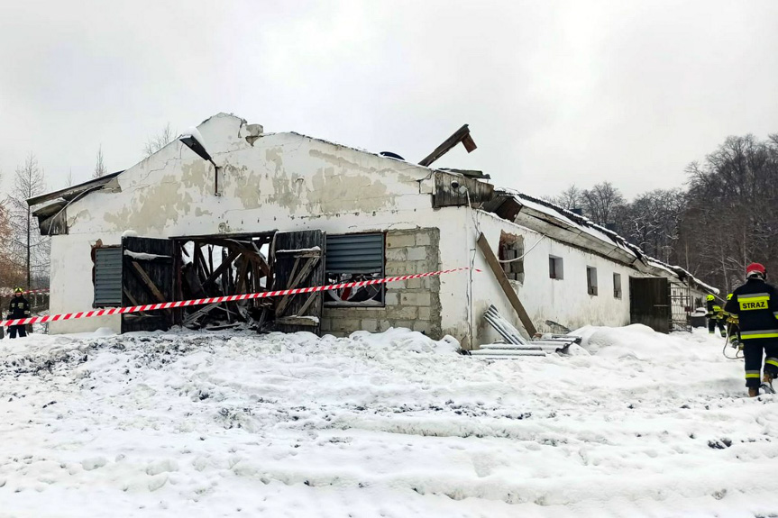 Zawalenie się dachu w Lipinkach