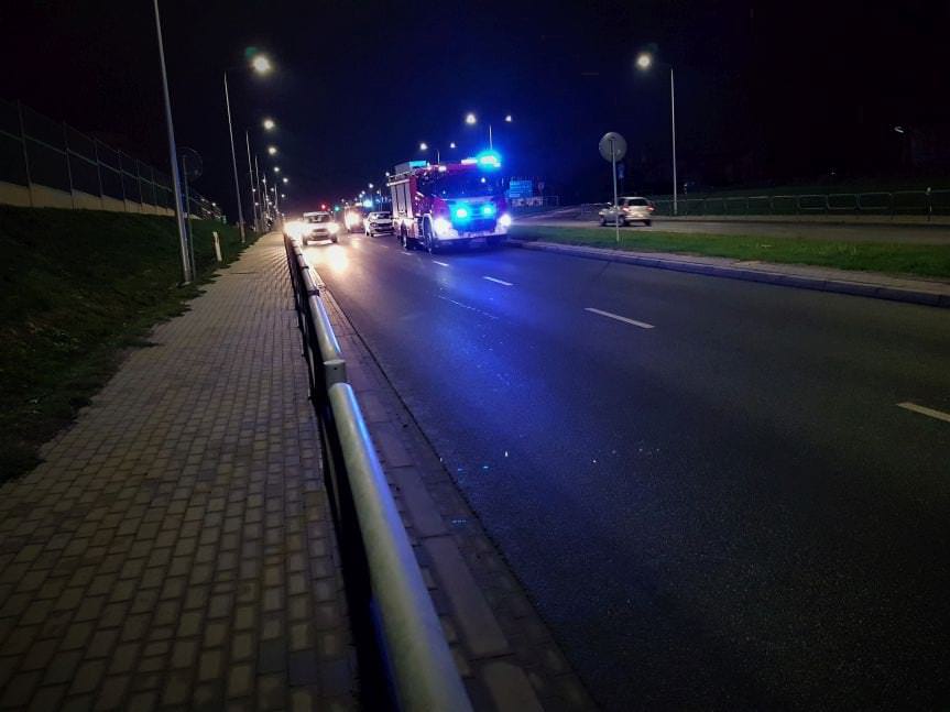 Zdarzenie drogowe na ul.Podkarpackiej w Krośnie