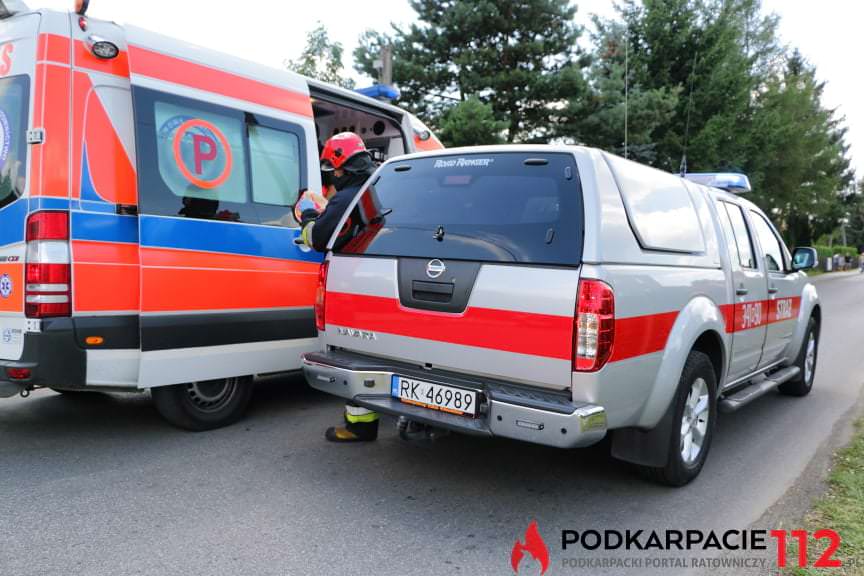 Zderzenie dwóch samochodów w Jedliczu