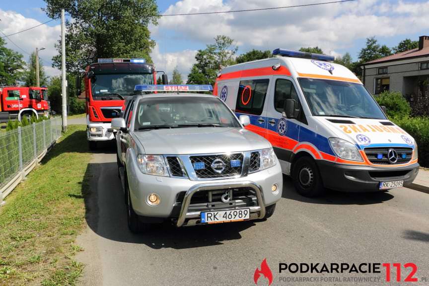 Zderzenie dwóch samochodów w Jedliczu