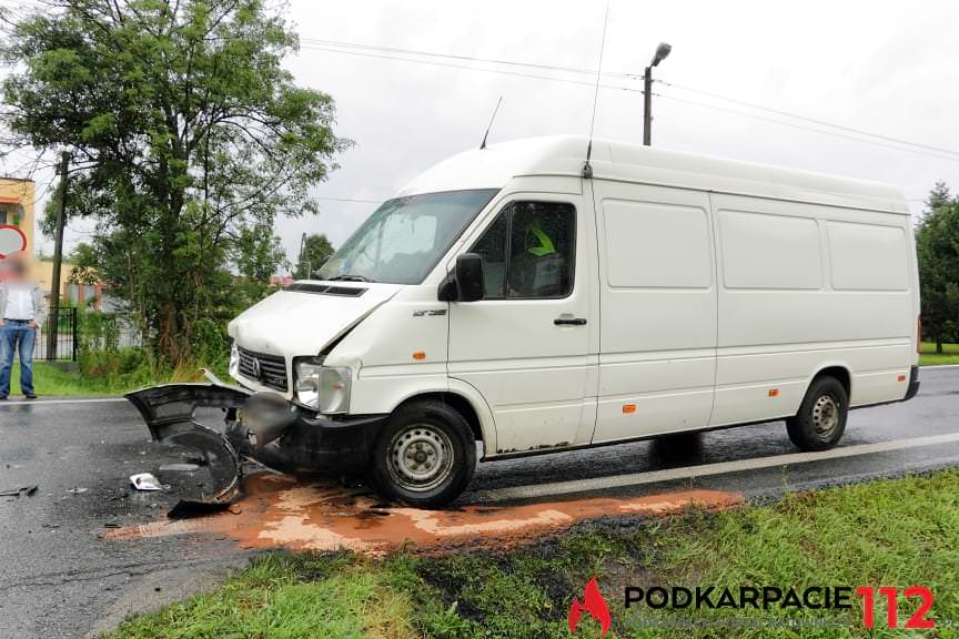 Zderzenie na ul. Rzeszowskiej w Krośnie