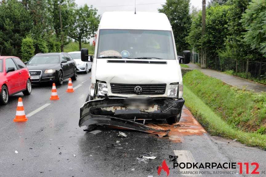 Zderzenie na ul. Rzeszowskiej w Krośnie