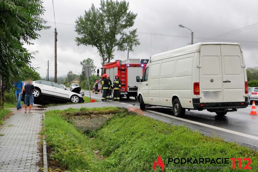 Zderzenie na ul. Rzeszowskiej w Krośnie