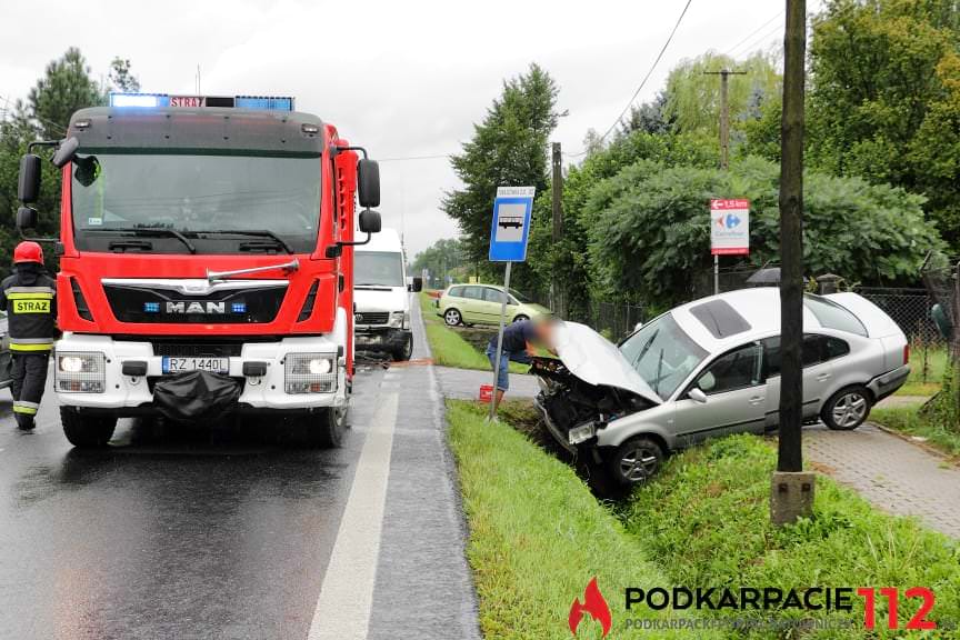 Zderzenie na ul. Rzeszowskiej w Krośnie