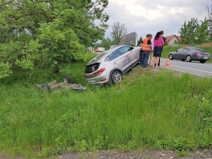 Zderzenie Nissana i Hyundaia w Krośnie