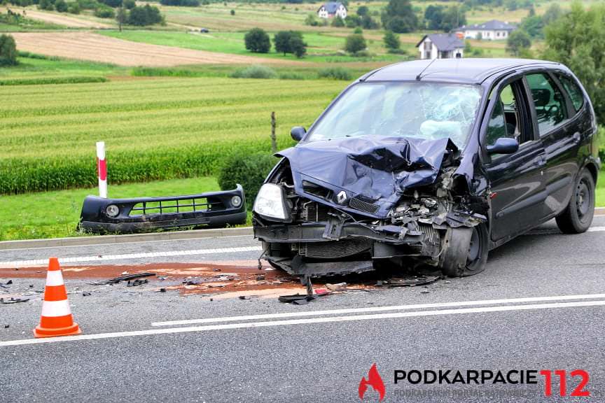 Zderzenie samochodów na ul. Bieszczadzkiej