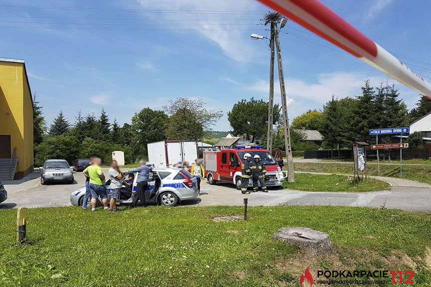 Zderzenie trzech samochodów w Iwli