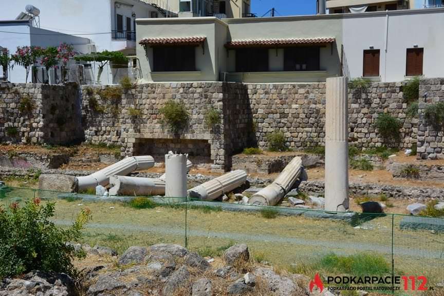 Zniszczenia po trzęsieniu ziemi na wyspie Kos