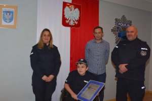 12-letni Gabriel "Honorowym Policjantem"