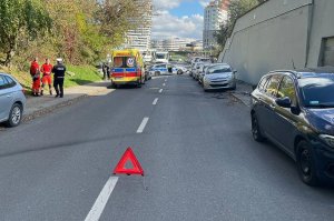 Groźna kolizja na ulicy Podpromie w Rzeszowie
