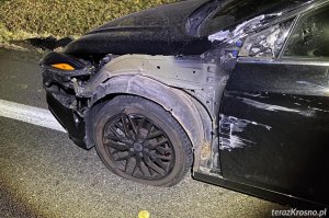 Hyundai z Ukrainy zderzył się z węgierskim DAF-em na DK19