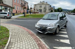 Kolizja w Dukli, zderzenie dwóch samochodów