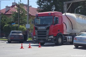 Łężany. Zderzenie trzech samochodów