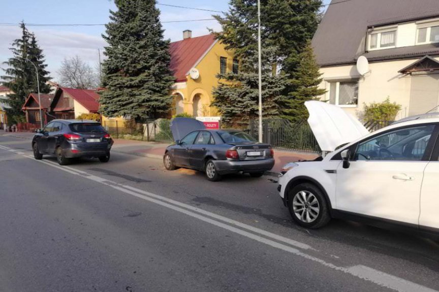 Lubaczów. Zderzenie trzech samochodów