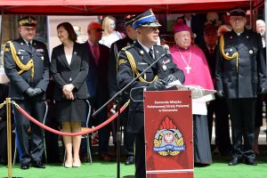 Odsłonięcie tablicy i muralu jubileuszowego z okazji 150-lecia Rzeszowskiej Straży Pożarnej