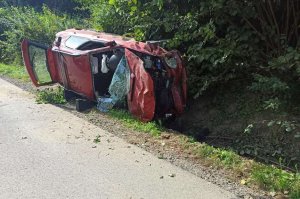 Pijany 37-latek wjechał do rowu